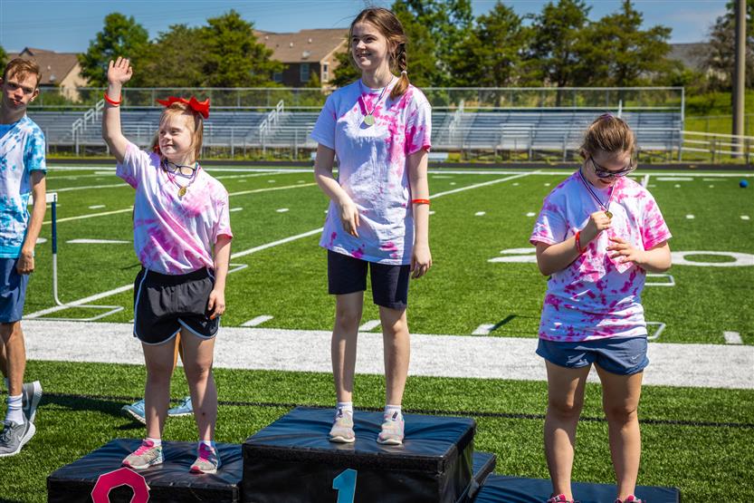 Students participate in the Special Olympics